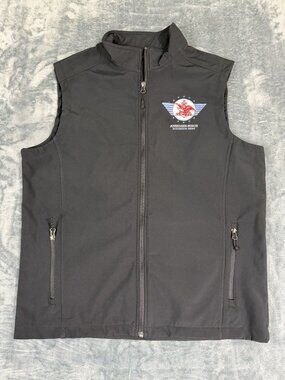 Port Authority Men’s Large Black Vest Anheuser-Busch Zip-Up